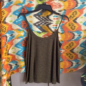 Apt 9 Leopard Print Green Camisole Tank Top - Size M